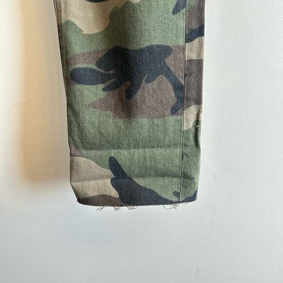 Re/Done Camo High Rise Stovepipe Jeans Straight High Waisted Denim Size 25 / 0 - Picture 7 of 13